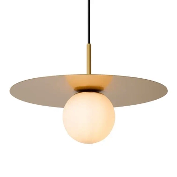 Kulista lampa wisząca Hailey 46418/45/02 Lucide szklana metalowa złota