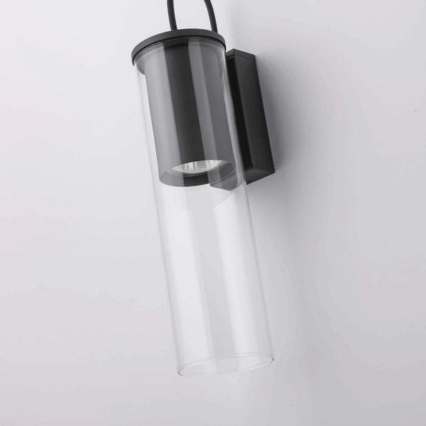 Przyścienna lampa Manacor LP-232/1W BK do salonu czarna