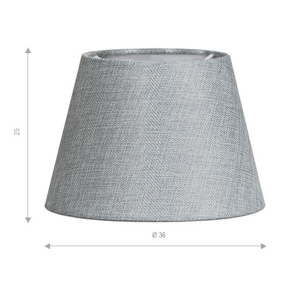 Abażurowy klosz do lampy Shade Zf AZ2604 Azzardo 36 cm szary