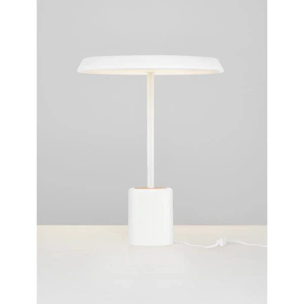 Lampka nocna do sypialni FOVENTO LE45444 LED 17W 3000K grzybek biały