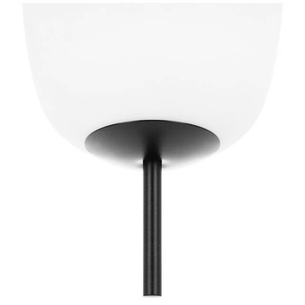Szklana wisząca lampa Epli Mini EM0122P0 do sypialni biała czarna