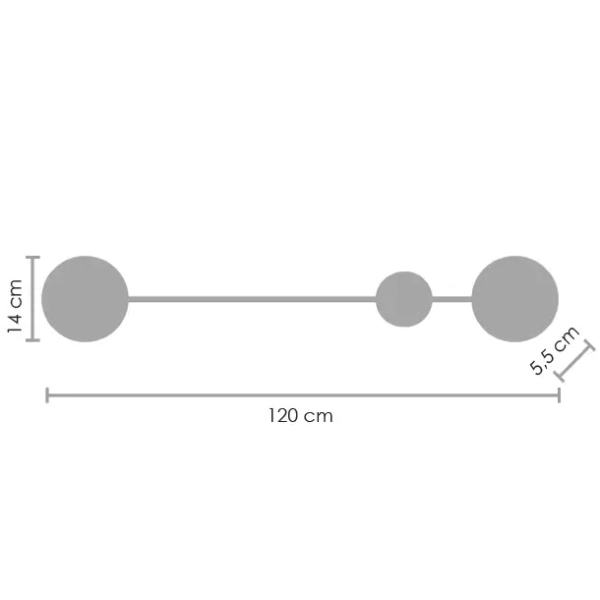 Ścienna lampa Clex MW1133-120 Step LED 6W 3000K metalowa czarna