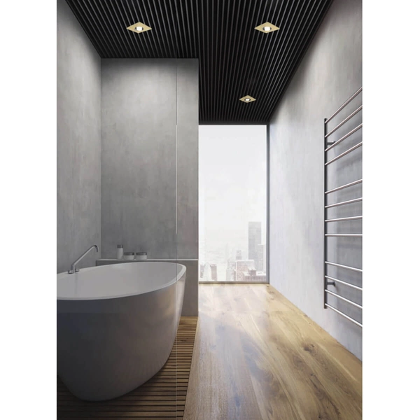 Natynkowa lampa sufitowa KANT AZ6051 Azzardo IP44 metal do kuchni złoty