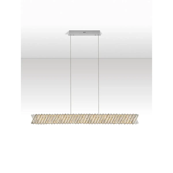 Wisząca lampa glamour CANLIRA LE45158 LED 28W 3000K crystals przezroczyste