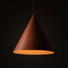Salonowa lampa wisząca CONO 10065 trójkątna czerwony