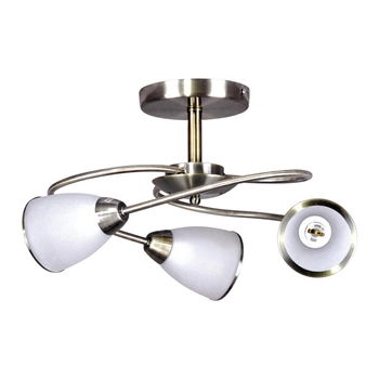 Salonowa lampa nasufitowa Samira K-JSL-6059/3 AB patyna biała