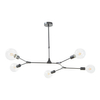 Wisząca lampa do jadalni Euphemia EUP0539 Dar Lighting molekuły czarne
