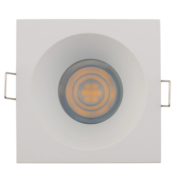 Zewnętrzna lampa sufitowa Delta 8368 kwadratowy wpust IP54 biały