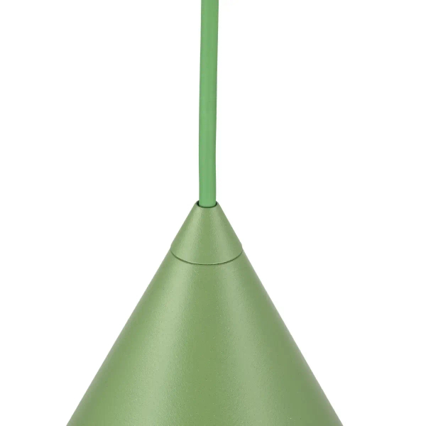 Wisząca lampa stożkowa CONO 10885 do salonu zielony