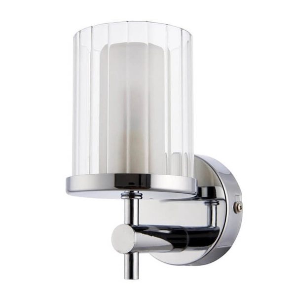 Łazienkowy kinkiet Britton 51885 Endon szklany klosz IP44 chrom