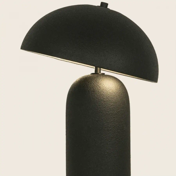 Modernistyczna stołowa lampa 23006 ceramiczna owalna czarny