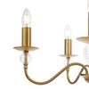 Zwisający żyrandol Wrest WRE0545-EH Dar Lighting regulowany świecznikowy mosiężny