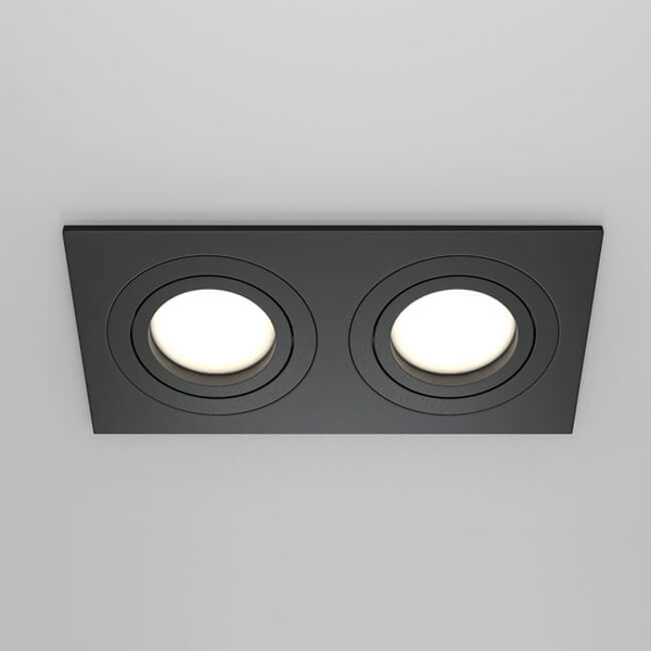 Wpuszczana lampa sufitowa Atom DL024-2-02B spot czarny