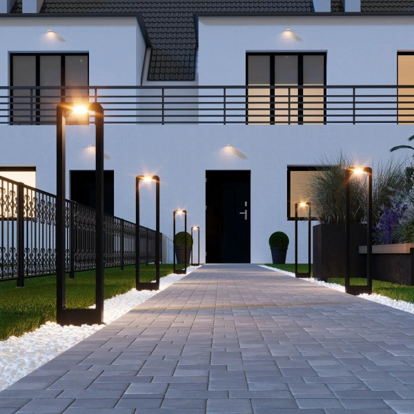 Tarasowa lampa stojąca Arius L 19001 LED 3000K IP54 czarna