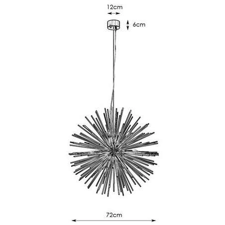 Designerska LAMPA wisząca SOLEIL 107752 Markslojd metalowa OPRAWA gwiazda złota