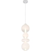 Szklana lampa wisząca DAPHNE ML0863 LED 36W 3000K biała złota