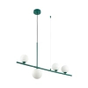 Kulista lampa wisząca MODERNO DN1506 green szmaragdowa 4xG9 kule