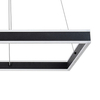 Czarna lampa wisząca Quadro 3085 ledowy ring 60W 4000K zwis nad stół