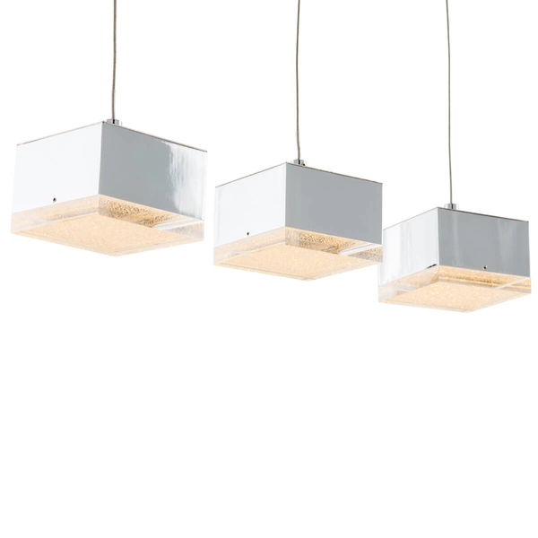 Potrójna lampa wisząca Seth MD14009016-3A Italux LED 12,6W 3000K chrom