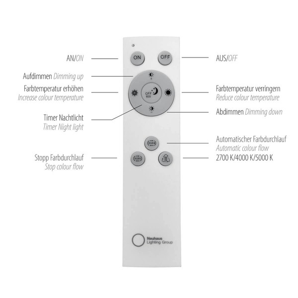 Lampa sufitowa YUKON 15620-16 LED 27W 2700-5000K+RGB prostokątna biała