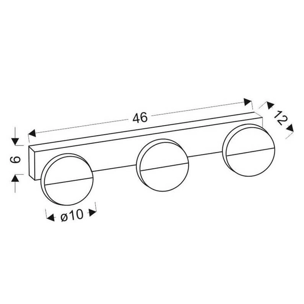 Przyścienna lampa jadalniana Sing 23-72818 LED 3W 4000K biała