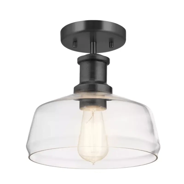 Wisząca lampa do kuchni Nottinghill grafitowa klasyczna szklana ELS-NOTTINGHILL-P-GR