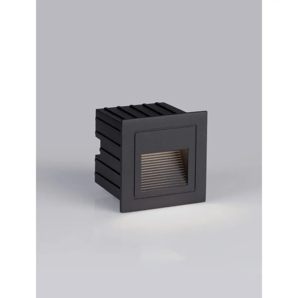Lampa zewnętrzna ścienna CENDILO LE75319 LED 3W 3000K IP65 wpust czarny