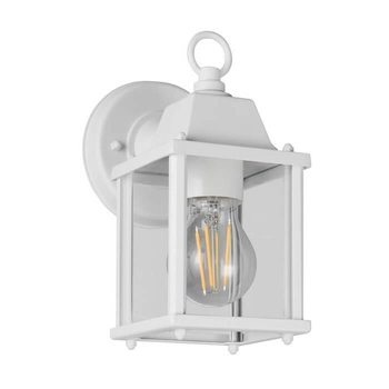 Metalowa lampa ścienna na taras MIRANDE 262260131 IP23 biała