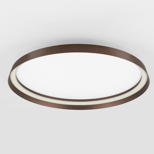 Sufitowa lampa okragła BATALLAS LE44792 LED 48W 2700-4000K nad stół brązowy