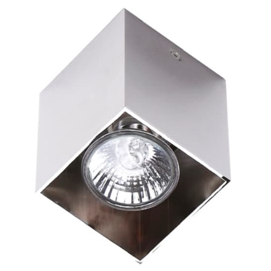 Jadalniany spot sufitowy PET SQUARE C0084 Maxlight chrom szary