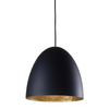 Jadalniana lampa wisząca Egg 9022 czarny zwis metalowy nad stół