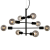 Loftowa LAMPA wisząca PORTEL PND-02431-8-BL Italux metalowa OPRAWA industrialny zwis czarny
