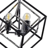 Loftowa LAMPA wisząca IKAR 316370 Polux metalowa OPRAWA zwis kostka czarna