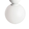 Kulista lampa wisząca Dizzaro ABR-LWSM-DIZZ2 szklana do salonu biała