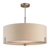 Lampa wisząca z abażurem Hayfield 95834 Endon satyna nikiel szara