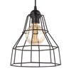 Wisząca lampa druciana VEN W-CORF/A BK loft czarny