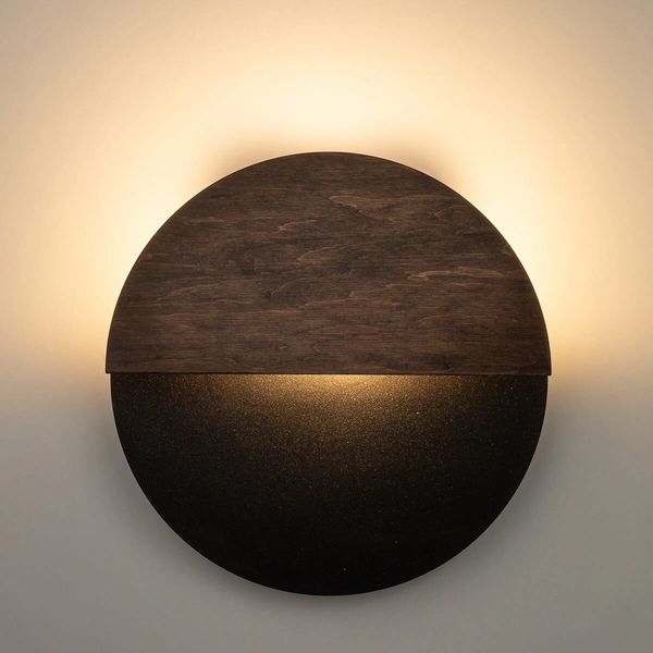 Kinkiet ścienny do kuchni Luna 40860 LED 7W 3000K okrąg czarny brązowy