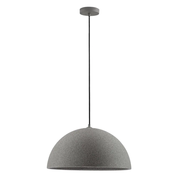 Salonowa lampa wisząca NAVIRTA LE45341 kopuła do kuchni szara