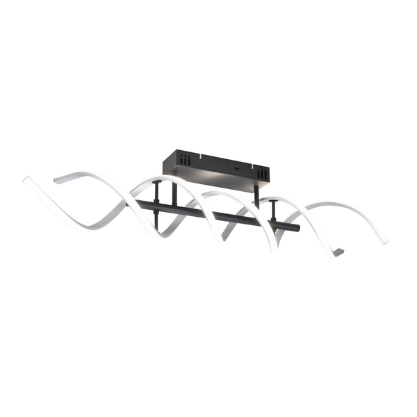 Sufitowa lampa z przełącznikiem SEQUENCE 641810205 Trio LED 41W zmienna barwa srebrna