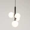 Zwisająca lampa Perla 33487 Sigma kule szklana metalowa biała czarna