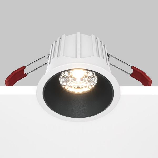 Sufitowy wpust okrągły Alfa DL043-01-15W3K-RD-WB LED 15W 3000K biały czarny