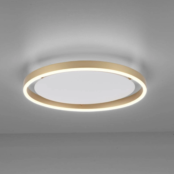 Ściemnialna lampa sufitowa Ritus 15391-60 Just Light LED 20W 3000K nad łóżko złota