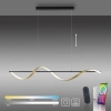 Wisząca lampa Q-SWING mosiądz antracyt 2385-13 1xLED 24W CCT nad stół