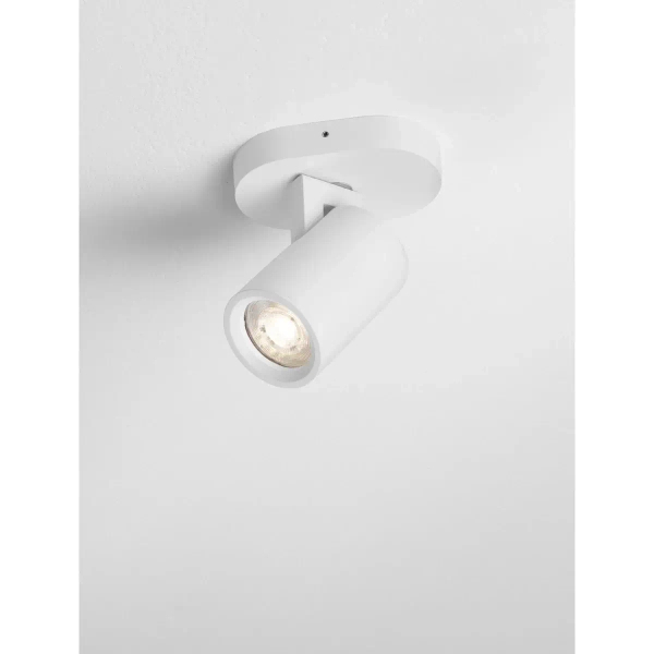 Regulowana lampa sufitowa LUNBIRA LE45657 tubka metalowa biała