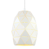 LAMPA wisząca HARLEY MDM-3480/1 W Italux metalowa OPRAWA geometryczny zwis biały