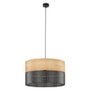Metalowa lampa wisząca Nicol 4798 TK Lighting tuba czarny drewniany
