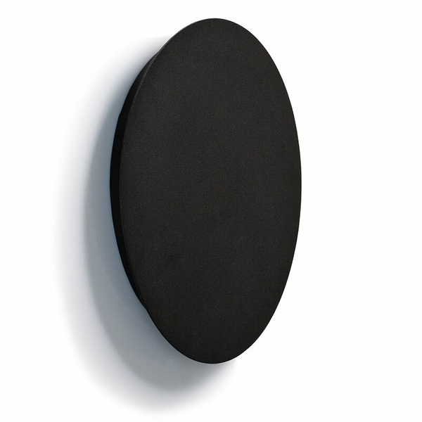 Ledowy kinkiet okrągły Ring 7635 9W 3000K pokojowa lampa czarna