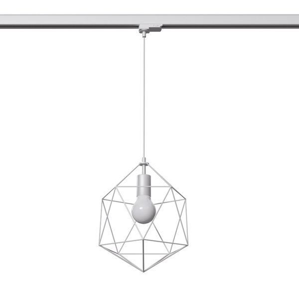 Lampa wisząca 3-fazowa z żarówką GASPARE MYL.00360 druciana biały