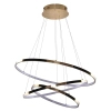 Nowoczesna lampa wisząca Wheel LED 80W 3000K metalowa złota