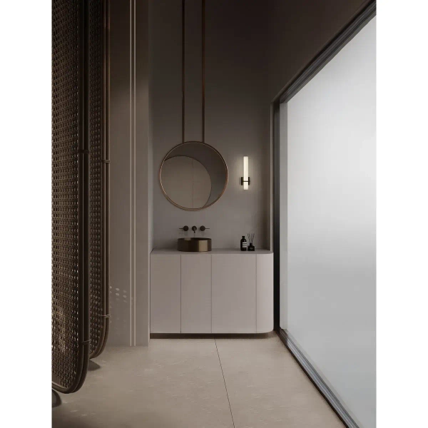 Łazienkowa lampa ścienna DELONZA LE45684 LED 15W 4000K IP44 biała czarna